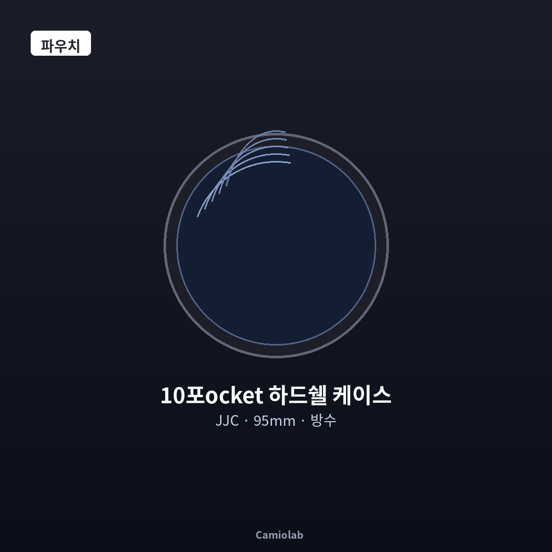 JJC 10포ocket 하드쉘 필터 케이스 67-95mm 방수